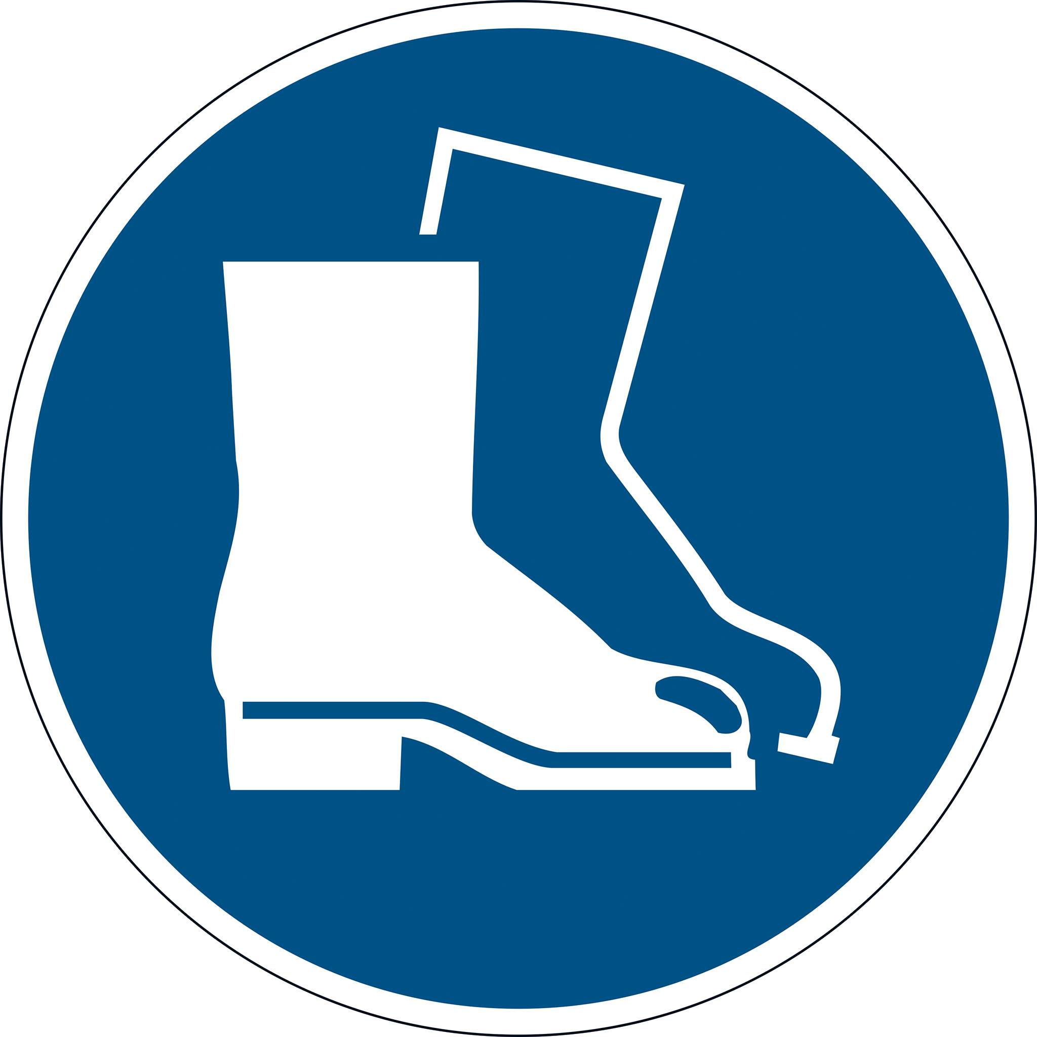 DURABLE verplichte sticker 'Gebruik voetbescherming'-6