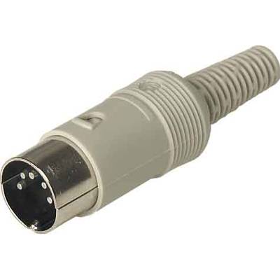 Hirschmann 930 131-517-1 DIN-connector Stekker, recht Aantal polen: 5 Grijs 1 stuk(s)-0