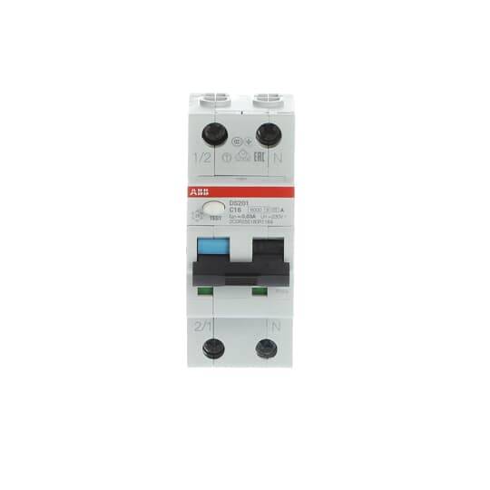 Aardlekautomaat C16A 1P+N 6kA 30mA - grijs-0