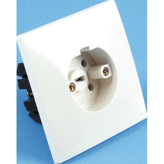 Perilex inbouw WCD 16A vierkant - 1 - stuk - creme-0