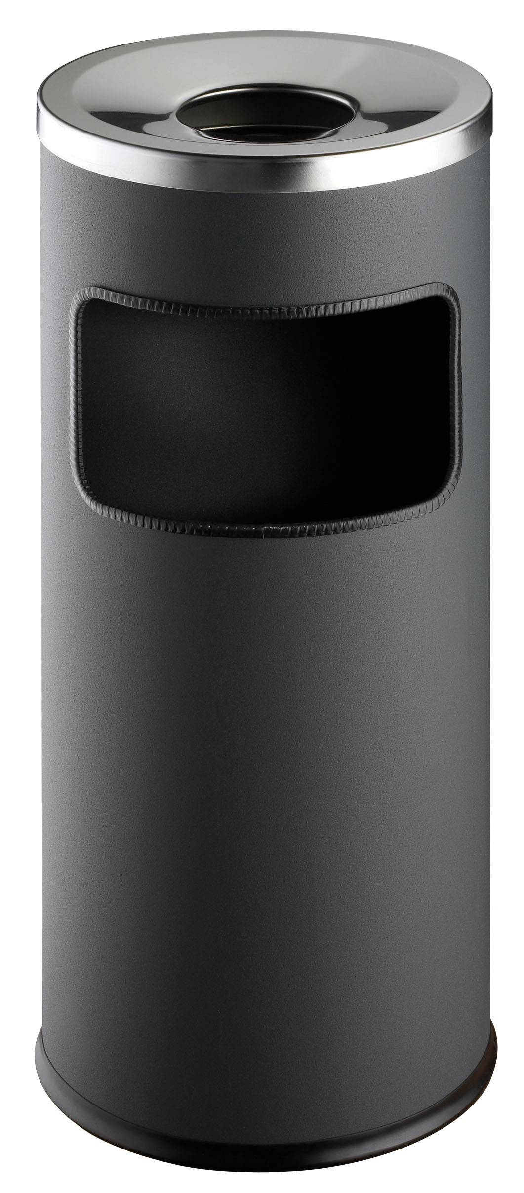 DURABLE prullenbak veilig met asbak rond antraciet-3