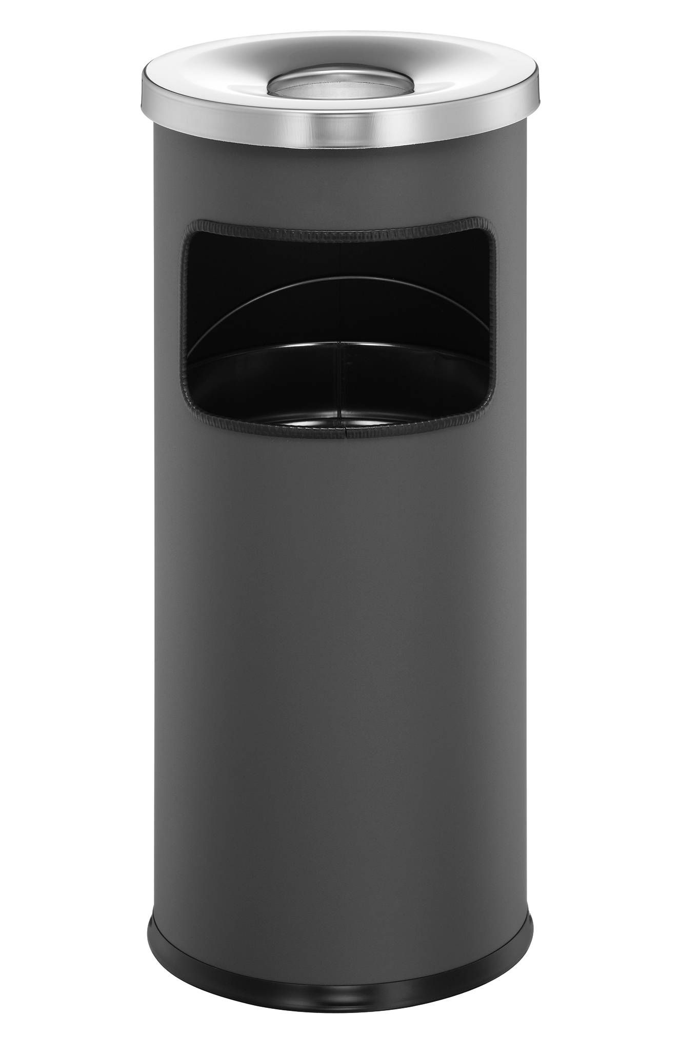 DURABLE prullenbak veilig met asbak rond antraciet-4