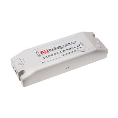 MEAN WELL PLC-60-12 LED-driver, LED-transformator Constante spanning, Constante stroomsterkte 60 W 0 - 5 A 12 V/DC Niet -0