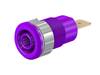 Stäubli SLB4-F6,3 Veiligheids-labconnector, female Bus, inbouw Stift-Ø: 4 mm Violet 1 stuk(s) Piece