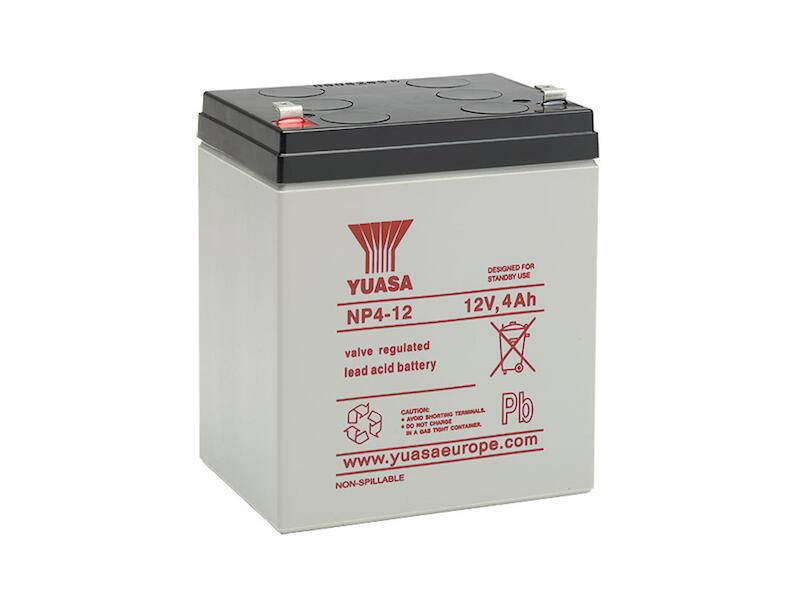 YUASA ACCU-HP4-12/Y Accu: zuur/lood; 12V; 4Ah; AGM; onderhoudsvrij; Uitg: connectoren - 1 stuk-0