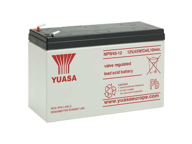 YUASA ACCU-HP8.5-12/Y Accu: zuur/lood; 12V; 8,5Ah; AGM; onderhoudsvrij; Uitg: connectoren - 1 stuk-0