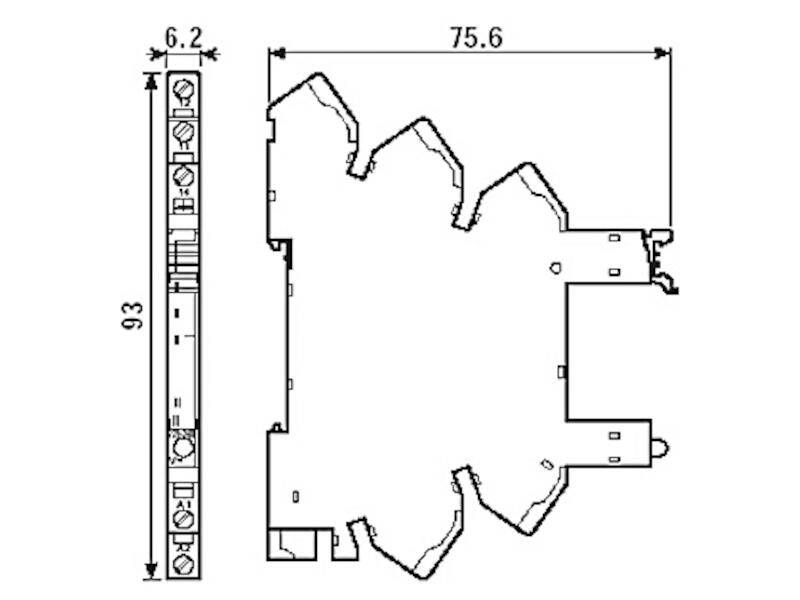 Finder Fassung m.Zugfederklemme 93.51.0.024-1