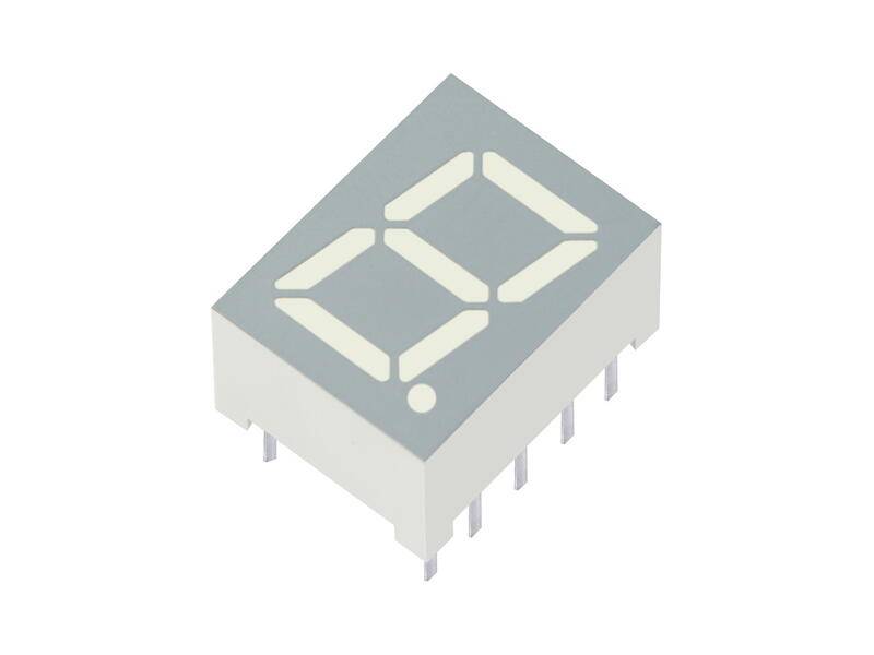 KINGBRIGHT ELECTRONIC SA39-11GWA Display: LED; 7-segment; 9,9mm; 0,39"; A.tekens: 1; groen; anode - 1 stuk-0