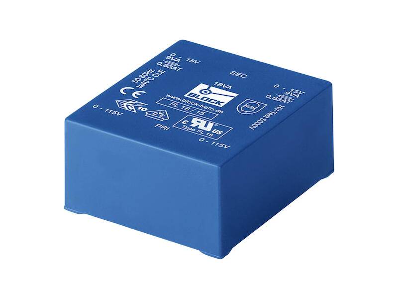 BLOCK FL24/15 Transformator: ingegoten; 24VA; 115VACx2; 15V; 15V; 800mA; 800mA - 1 stuk-0