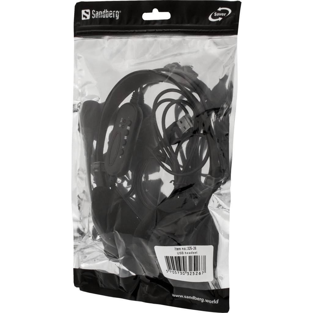 Sandberg Saver USB Headset is een descrete maar stijlvolle headset voor uw pc.-3