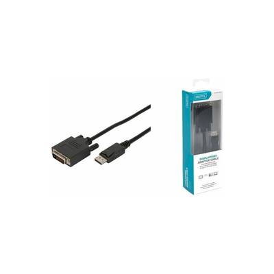 Digitus  Adapterkabel DisplayPort stekker, DVI-D 24+1-polige stekker 2 m Zwart AK-990900-020-S  DisplayPort-kabel