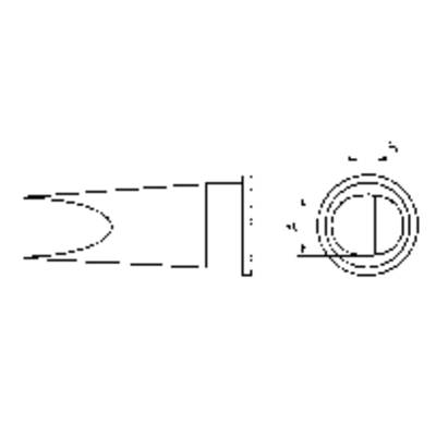 Weller LHT-E Soldeerpunt Platte vorm Grootte soldeerpunt 6.7 mm  Inhoud: 1 stuk(s)