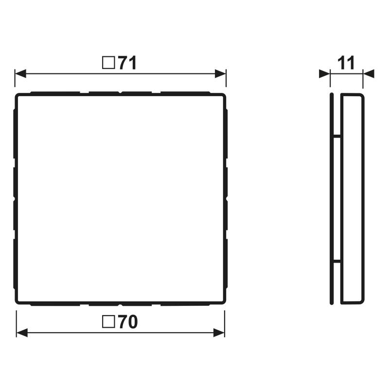 Blindplaat LS mat wit-1