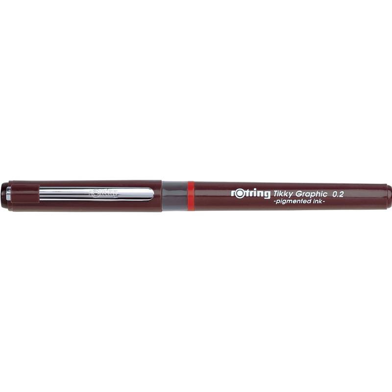 ROTRING fijnvezelpen Tikky Grafisch 0,2 mm zwart 1 stuk-0