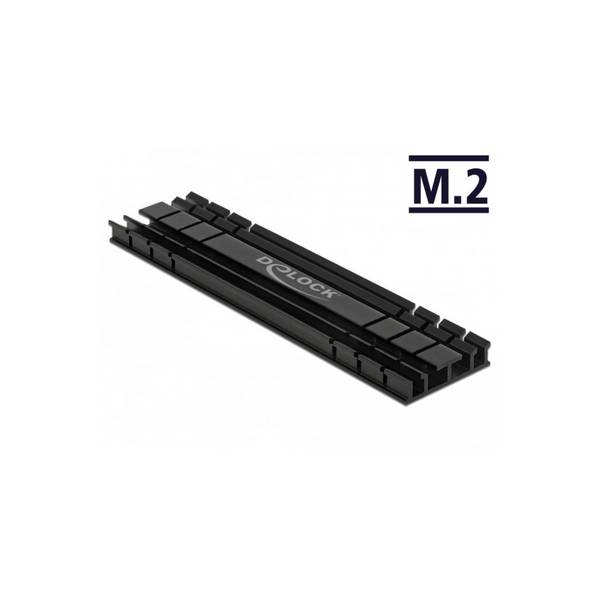 Delock Heat Sink flat 100 mm for M.2 module black