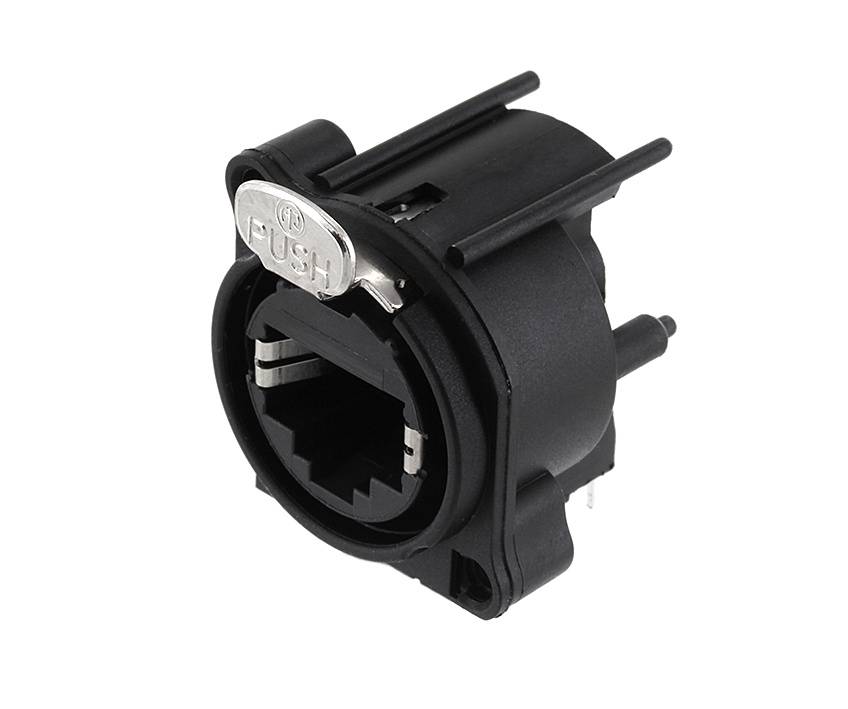 NEUTRIK NTR-NE8FAH Connector: RJ45; contact; etherCON; PIN: 8; Class D; PoE+; verguld - 1 stuk-0