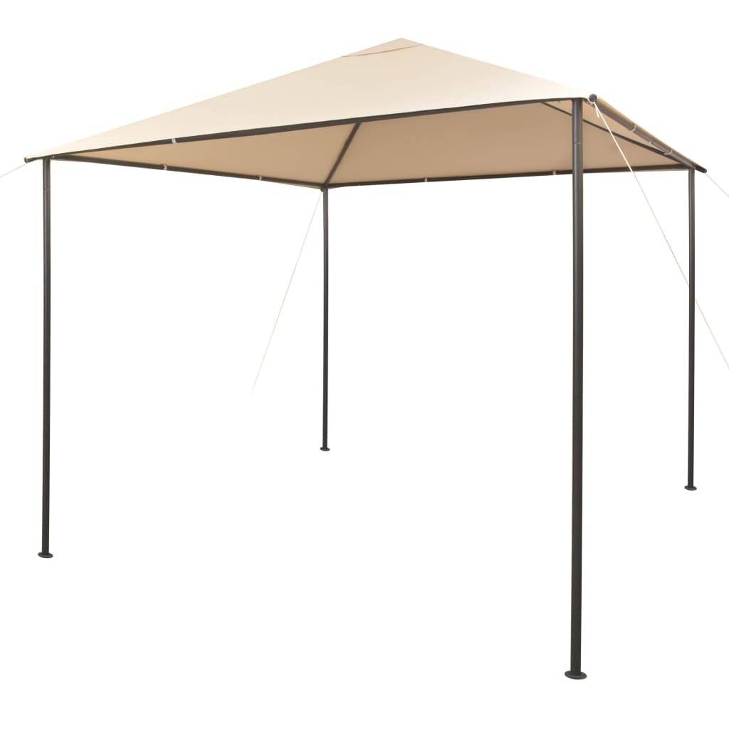 vidaXL - Prieel - 3x3 - m - staal - beige-0