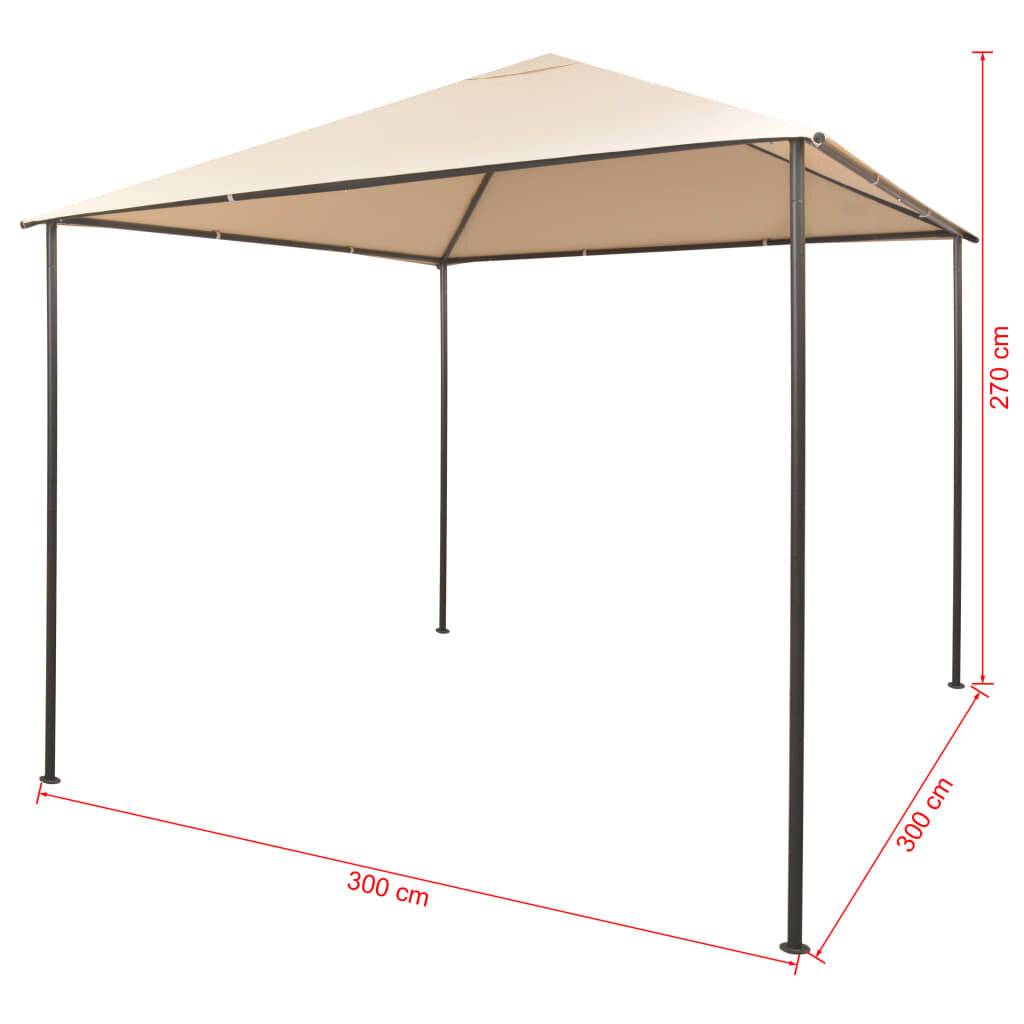 Symboolafbeelding voor vidaXL - Prieel - 3x3 - m - staal - beige