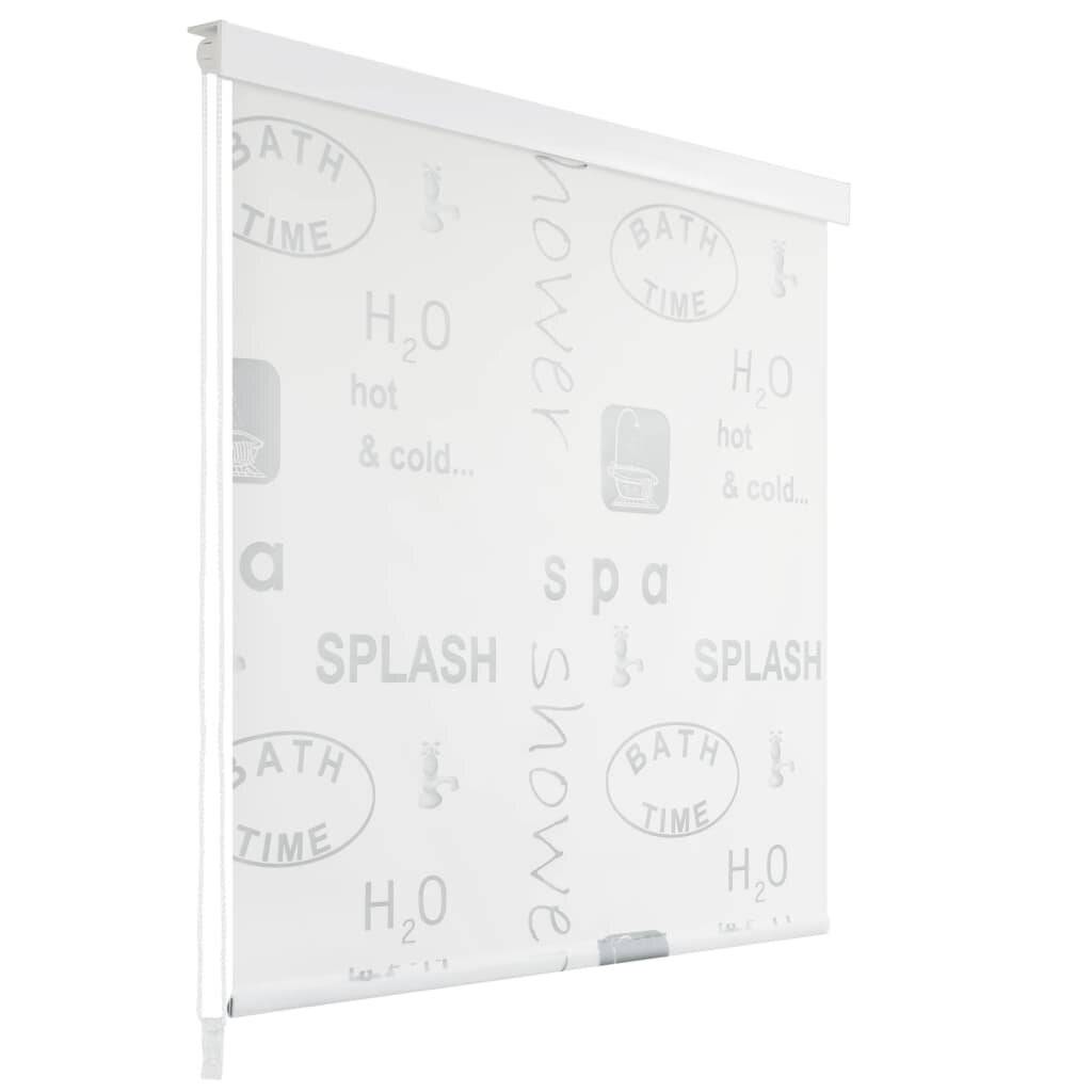 VidaXL Rolgordijn voor douche 100x240 cm splash