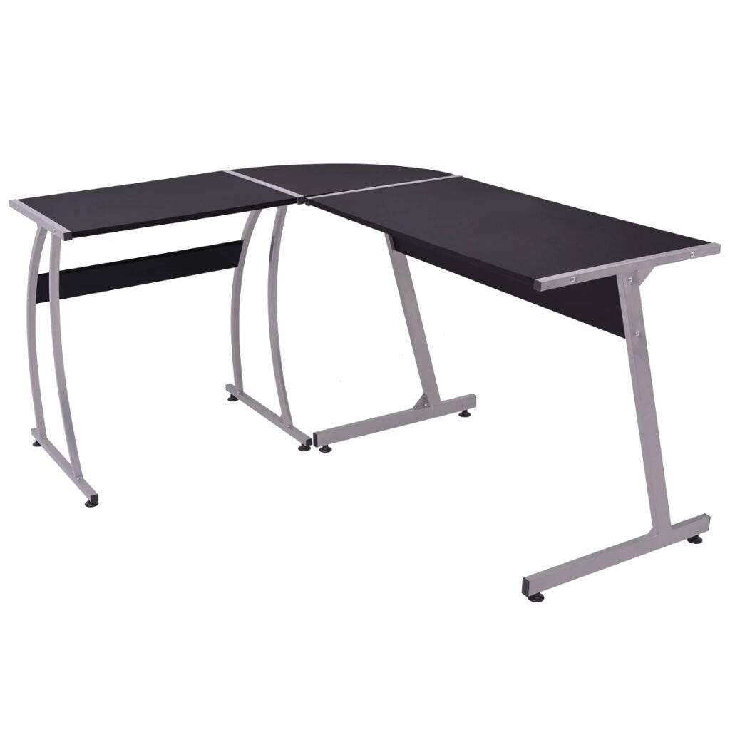 vidaXL - Hoekbureau - L-vormig - zwart-5