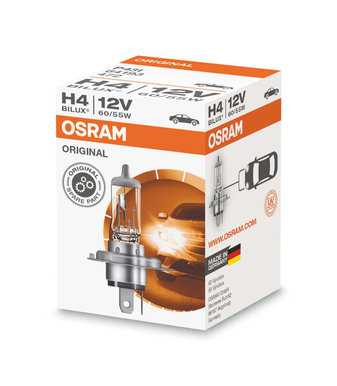Osram Original Line Autolamp H4 12V 60/55W-0