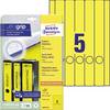 Avery Avery Border Binder Labels - Geel 38 x 297 mm (20) - 20 vellen - 38 x 297 mm