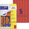Avery Avery Border Binder Labels - rood 38 x 297 mm (20) - 20 vellen - 38 x 297 mm