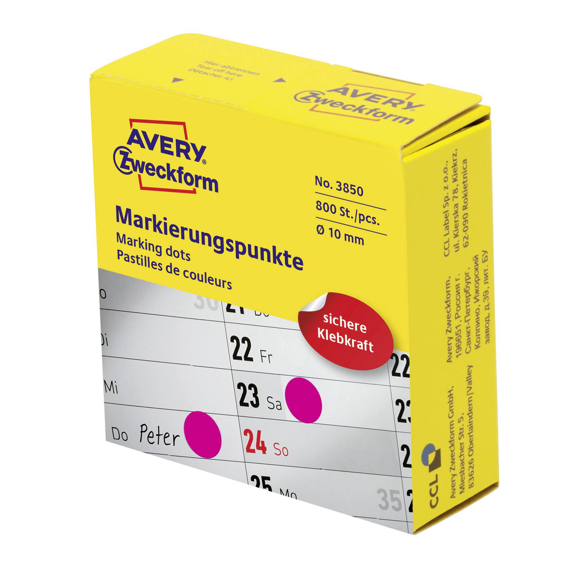 AVERY MARKING DOTS 10 RDZ 800X