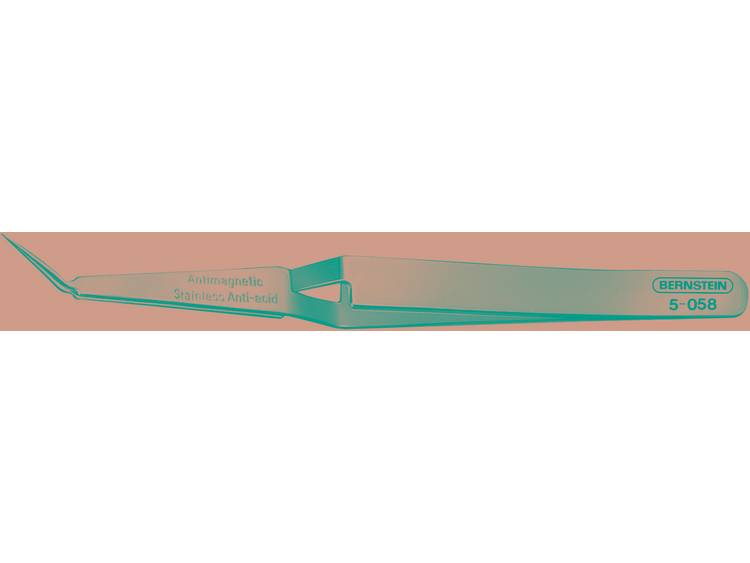 Bernstein Speciale SMD-pincet Uitvoering Kruispincet, vasthoudend, gebogen, puntig Lengte 120 mm
