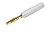 Stäubli SLS205-L Lamellenstekker Stekker, recht Stift-Ø: 2 mm Wit 1 stuk(s) Piece
