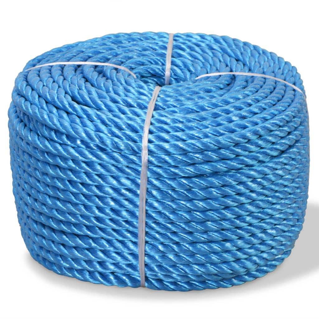 Vidaxl touw gedraaid 14 mm 100 m polypropyleen blauw 87184757057038718475705703