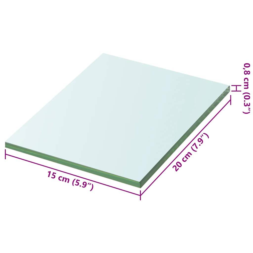 vidaXL - Wandschap - transparant - 20x15 - cm - glas-2