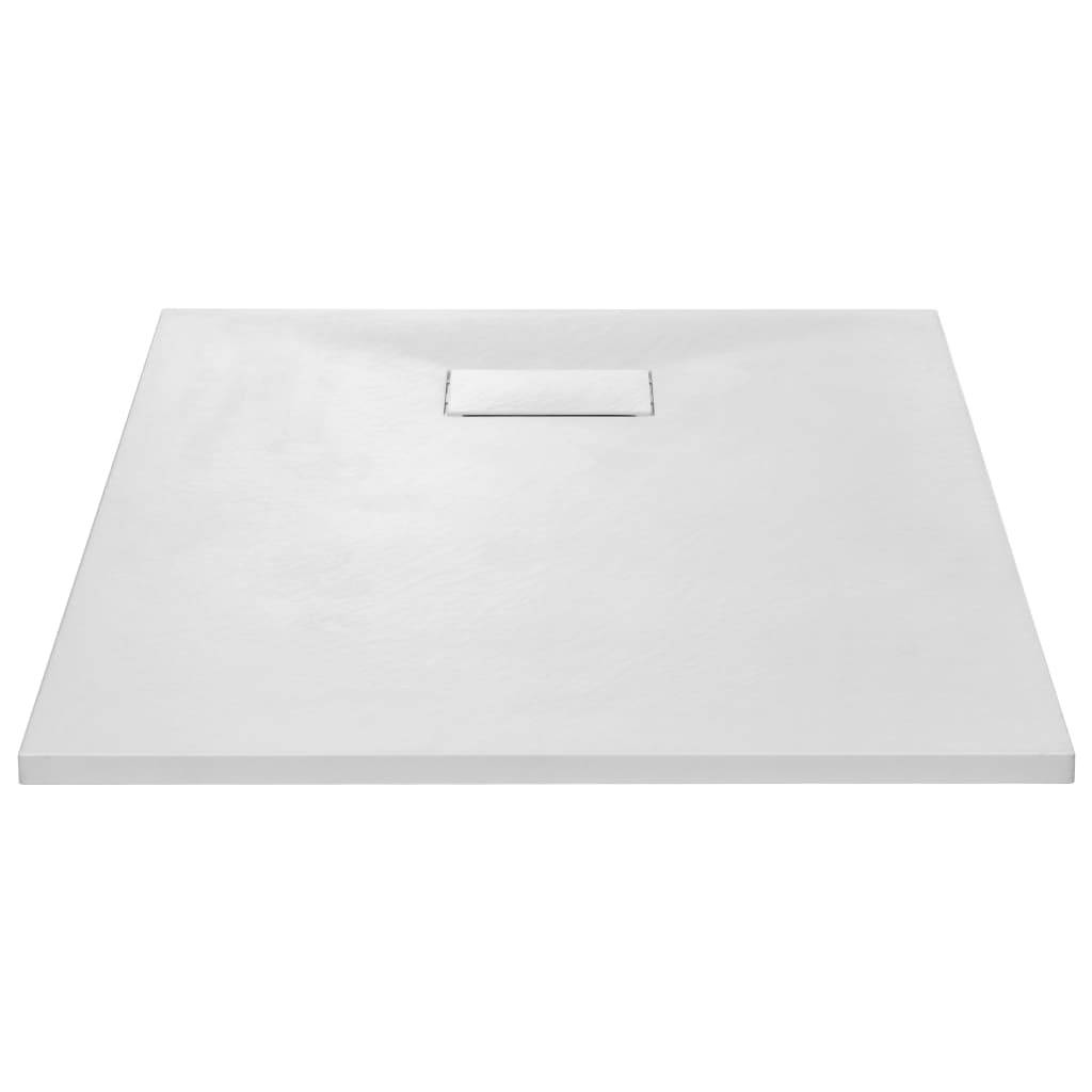 vidaXL - Douchebak - 100x80 - cm - SMC - wit-2