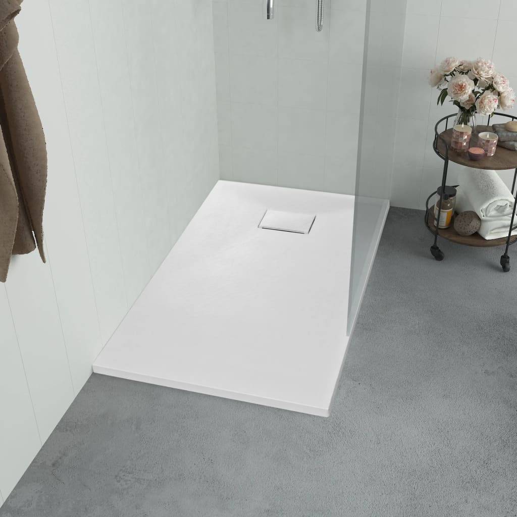Vidaxl douchebak 90x80 cm smc wit 87198835813238719883581323