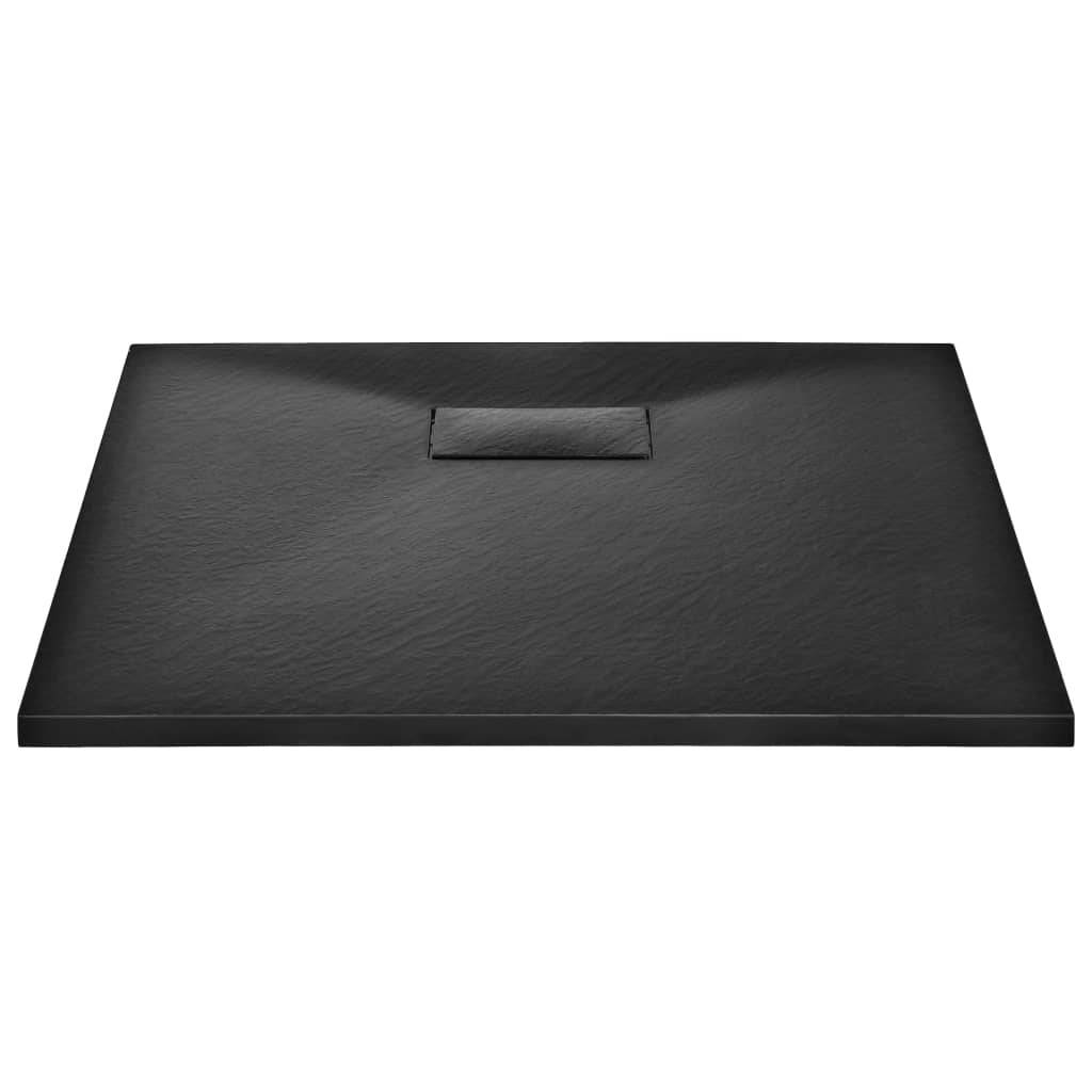 vidaXL - Douchebak - 90x90 - cm - SMC - zwart-2
