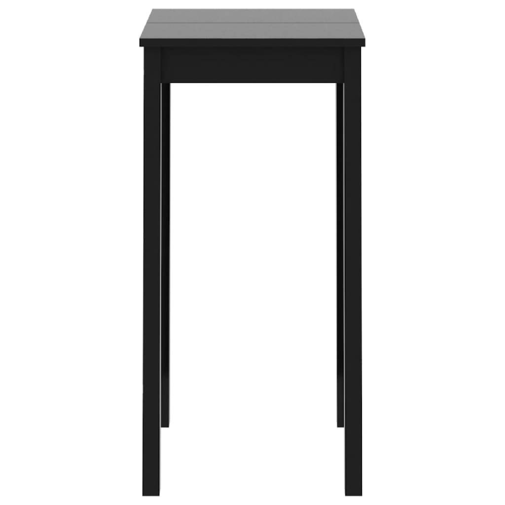 vidaXL - Bartafel - 55x55x107 - cm - MDF - zwart-2