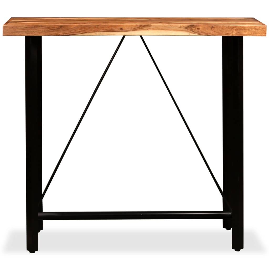 vidaXL - Bartafel - 120x60x107 - cm - massief - acaciahout-1
