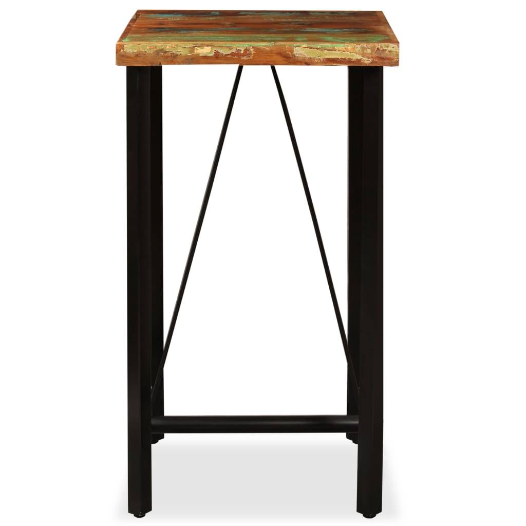 vidaXL - Bartafel - 60x60x107 - cm - massief - gerecycled - hout-1