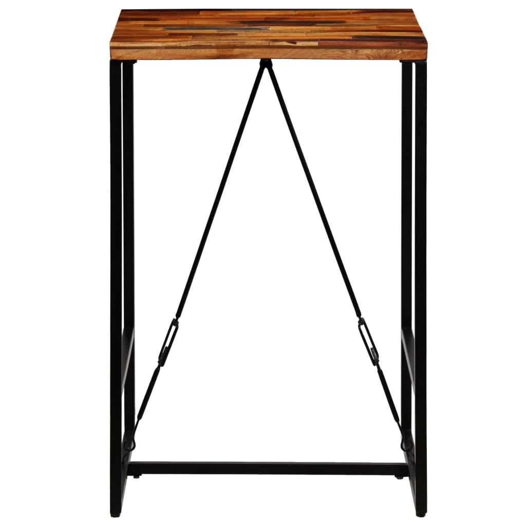 vidaXL - Bartafel - 70x70x106 - cm - massief - gerecycled - hout-1