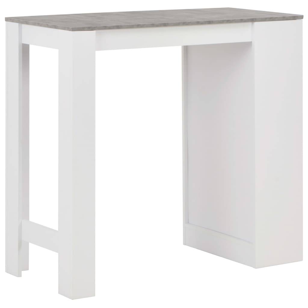 vidaXL - Bartafel - met - schap - 110x50x103 - cm - wit-2