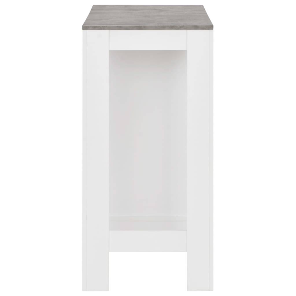 vidaXL - Bartafel - met - schap - 110x50x103 - cm - wit-3