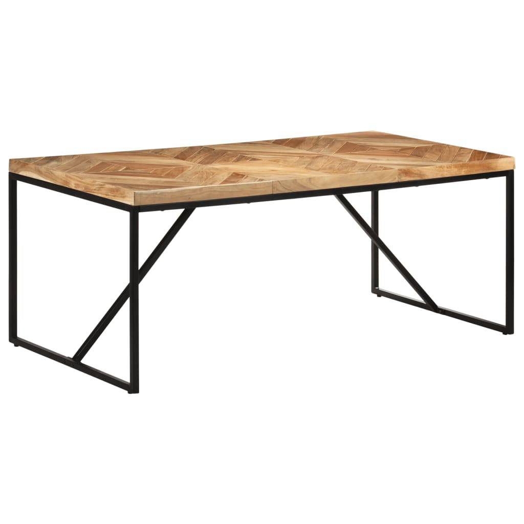 vidaXL - Eettafel - 180x90x76 - cm - massief - acaciahout - en - mangohout