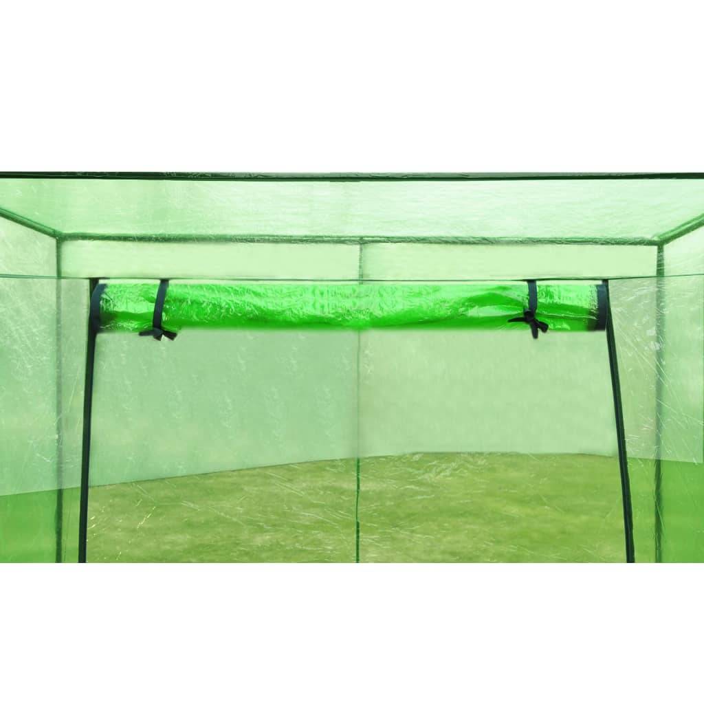 vidaXL - Tuinkas - stalen - frame - PVC-3