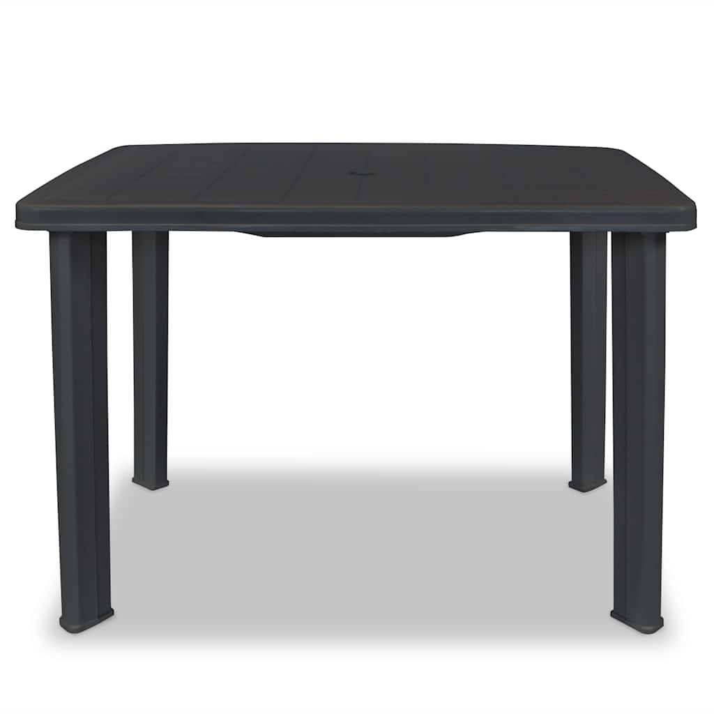 vidaXL - Tuintafel - 101x68x72 - cm - kunststof - antraciet-2