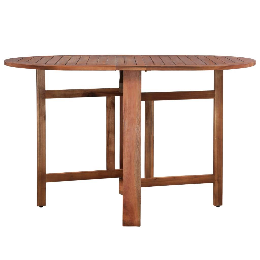 vidaXL - Tuintafel - 120x70x74 - cm - massief - acaciahout-2