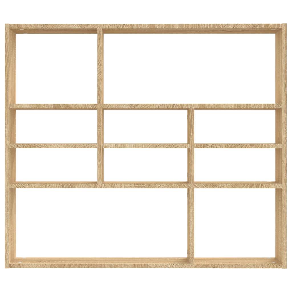 vidaXL - Wandschap - 90x16x78 - cm - spaanplaat - sonoma - eikenkleurig-1