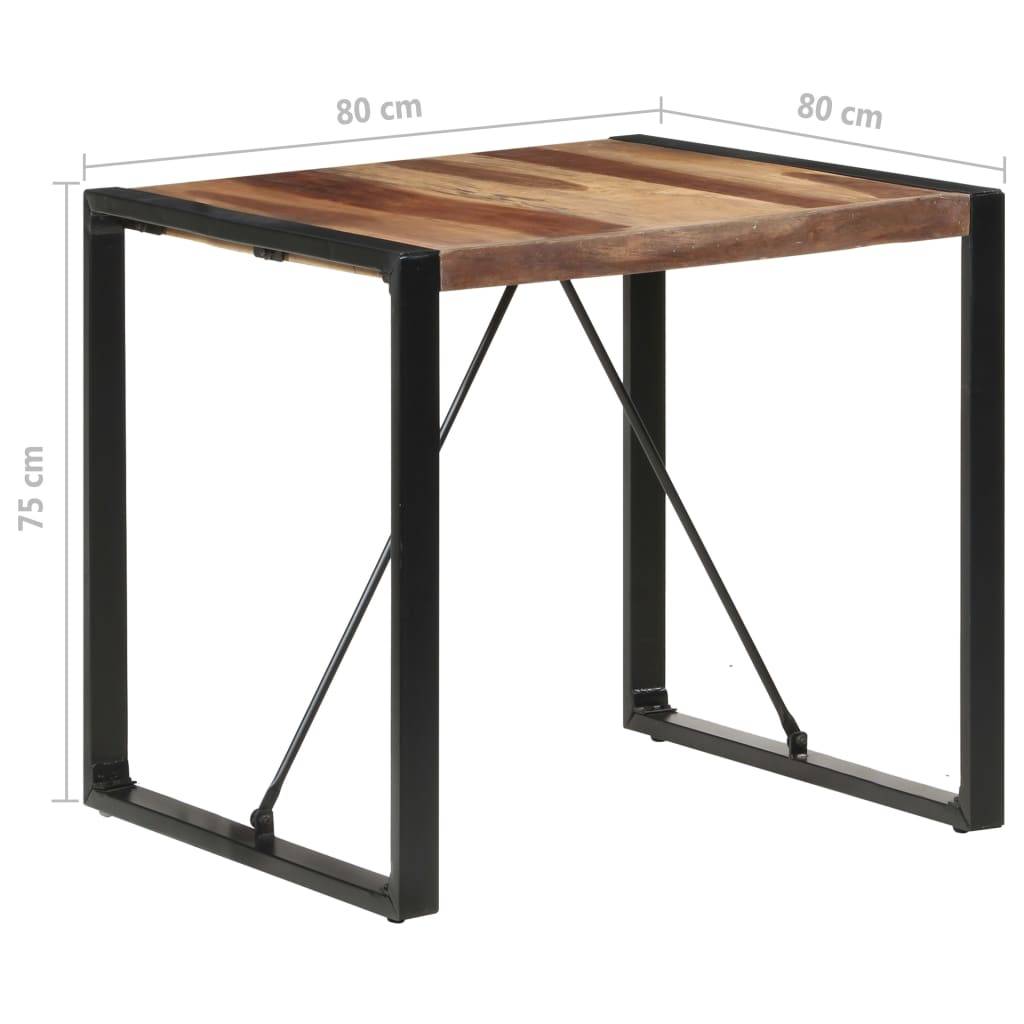 vidaXL - Eettafel - 80x80x75 - cm - massief - hout-4