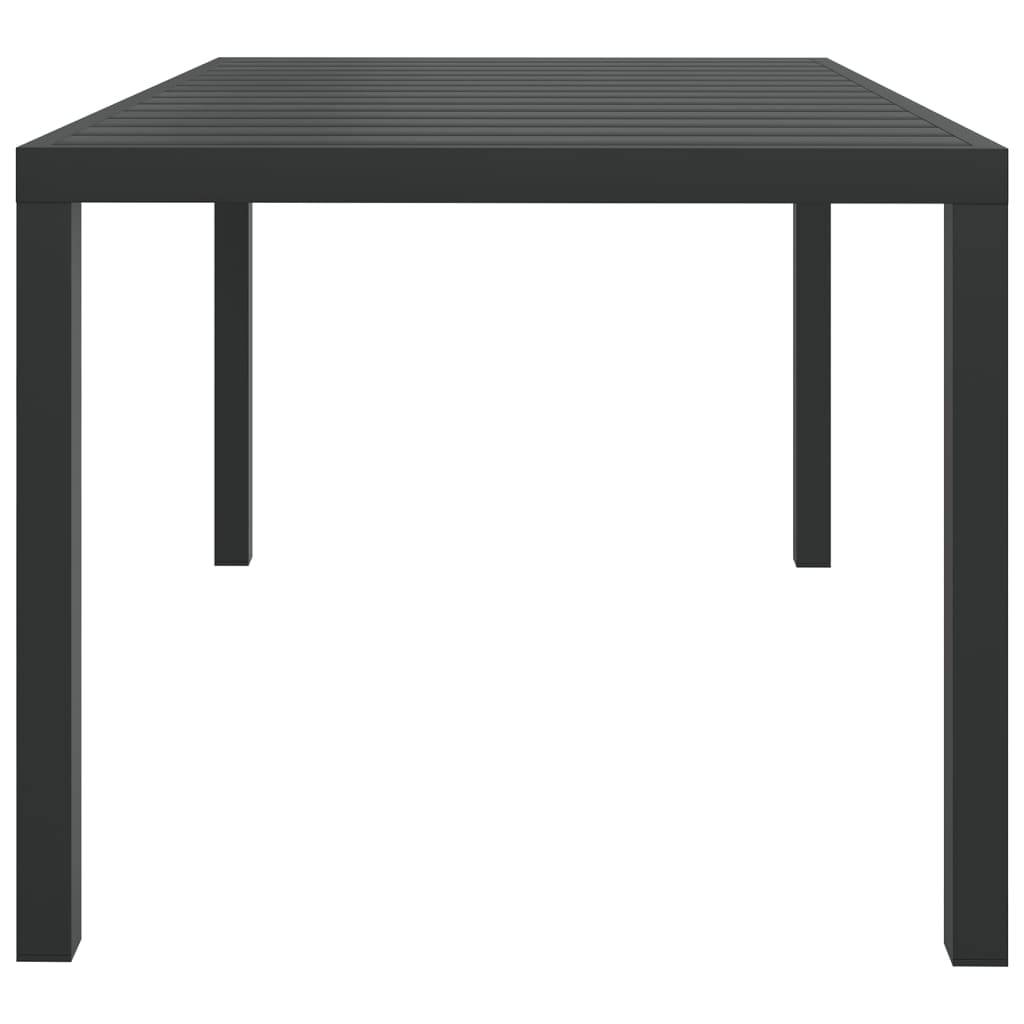 vidaXL - Tuintafel - 150x90x74 - cm - aluminium - en - HKC - zwart-2