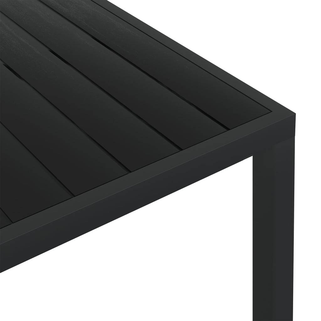 vidaXL - Tuintafel - 150x90x74 - cm - aluminium - en - HKC - zwart-3