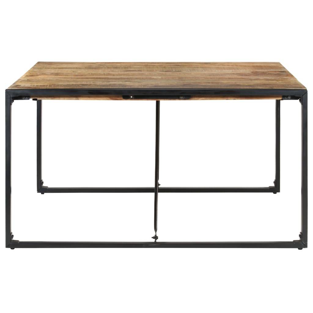 vidaXL - Eettafel - 140x140x75 - cm - ruw - mangohout-2